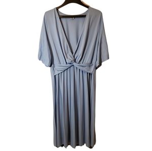 ASOS Light Blue Wrap Maxi Dress Size 18